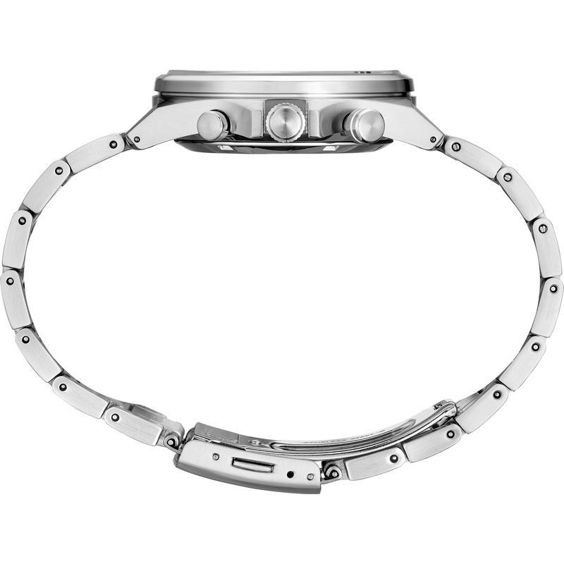 SEIKO/精工 Essentials系列男士手表 时尚百搭三眼计时日历绿盘钢石英防水腕表