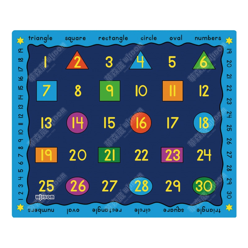 数字形状地毯高清大图