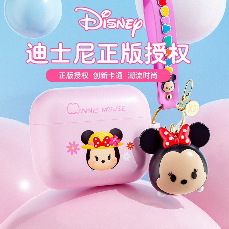 迪士尼(DISNEY)无线蓝牙耳机半入耳式礼盒套装生日礼物电竞游戏音乐伴手礼适用于华为苹果 J16 草莓熊高清大图
