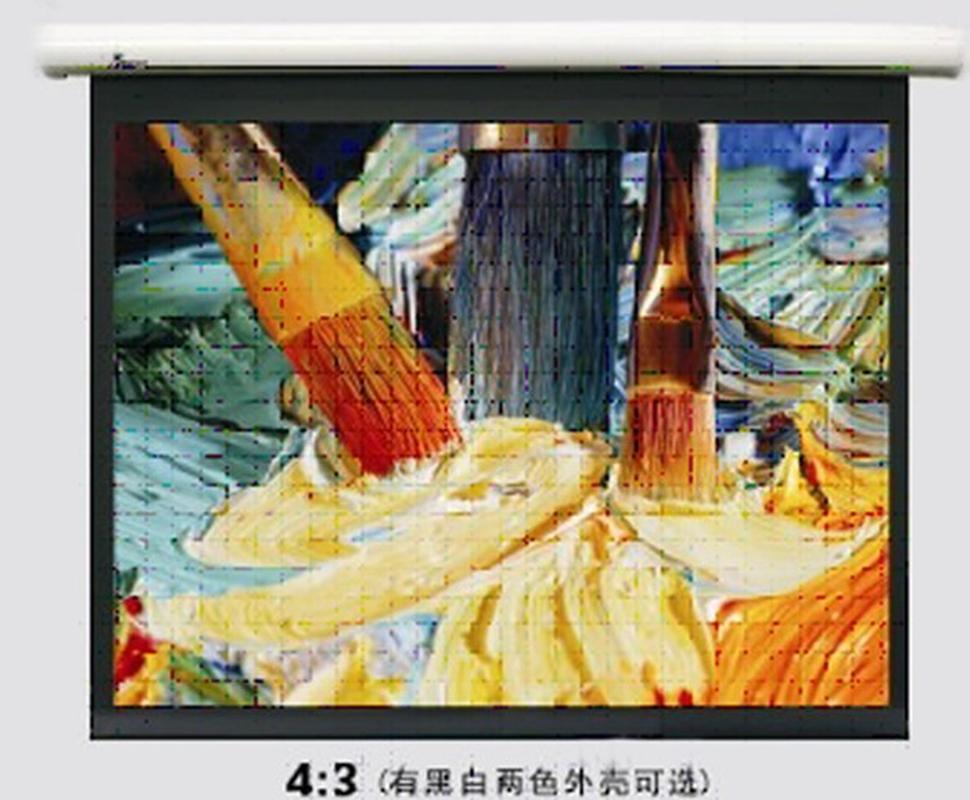 全新JK经科I200系列4:3 84寸白塑高清电动幕