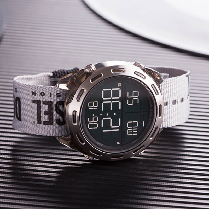 迪赛diesel手表时尚帆布带时尚运动电子表男士腕表dz1894