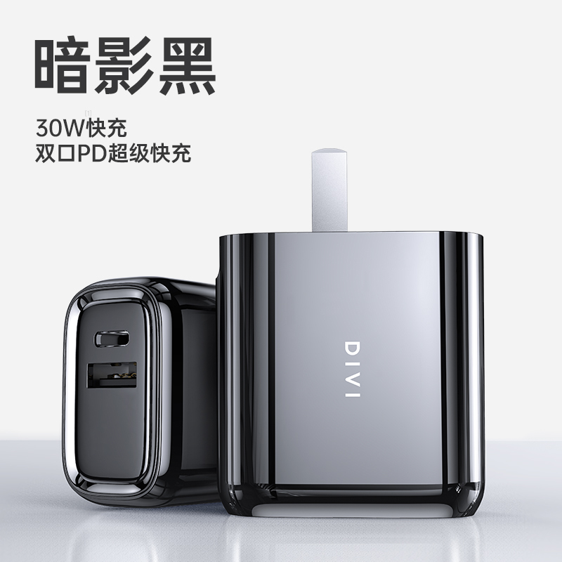 双口风驰速充(30W)黑色(DV)