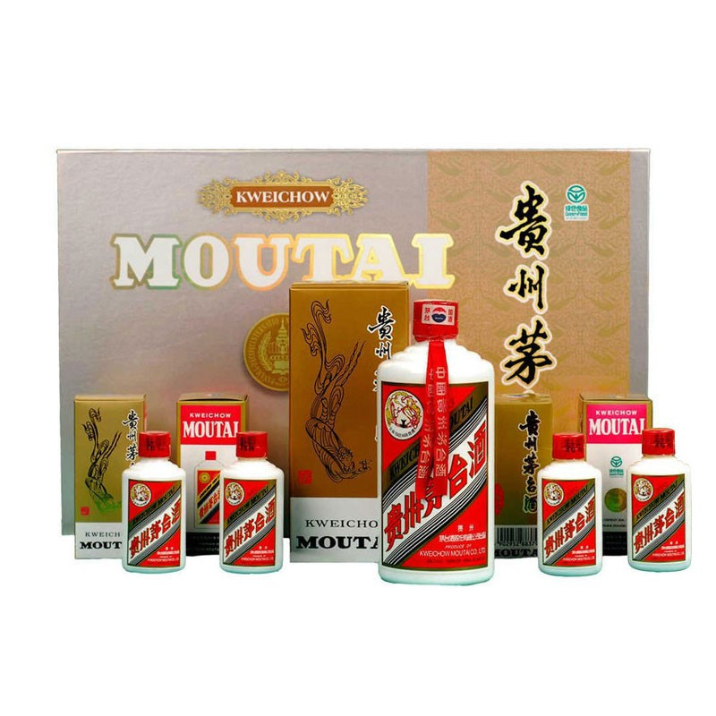 贵州茅台酒 飞天二件套(500ml+50ml*4瓶)礼盒装 +茅台小白条50ml*5瓶 整条 53度酱香型白酒组合装