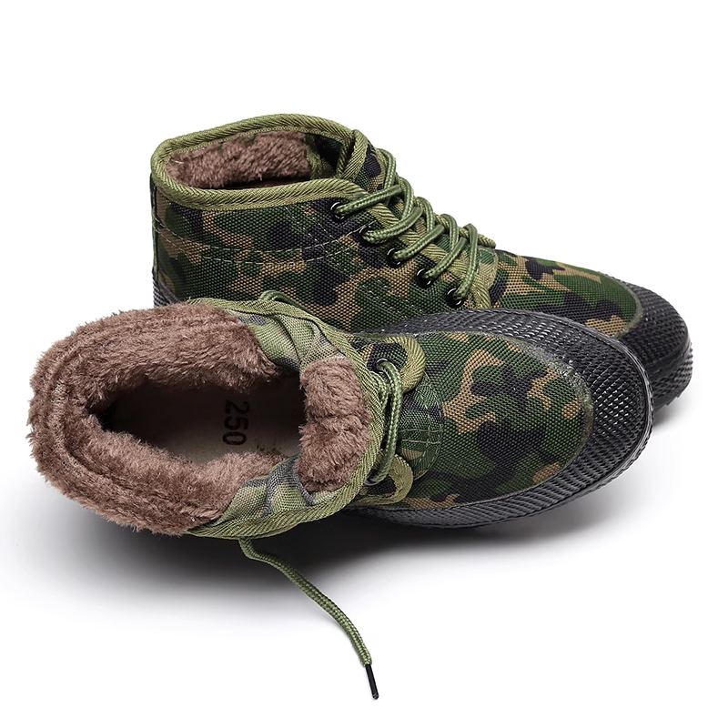 天鸣TM 迷彩帆布棉胶鞋 源头工厂 可定制 36-46码 双高清大图