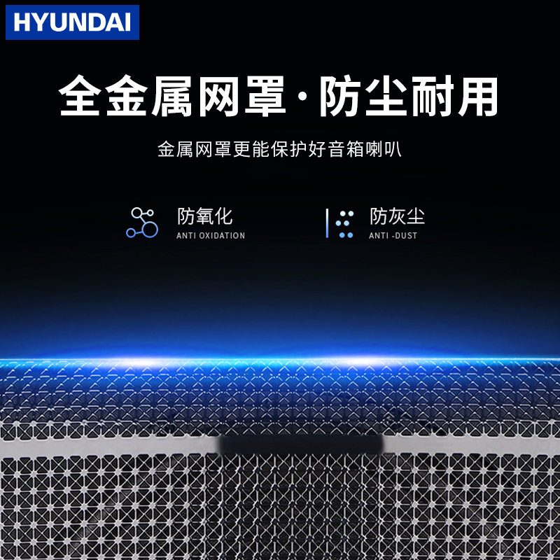 现代(HYUNDAI)HY-10U卡包音响 KTV音响家庭影院组合套装 会议客厅卡拉ok家用 仅对箱