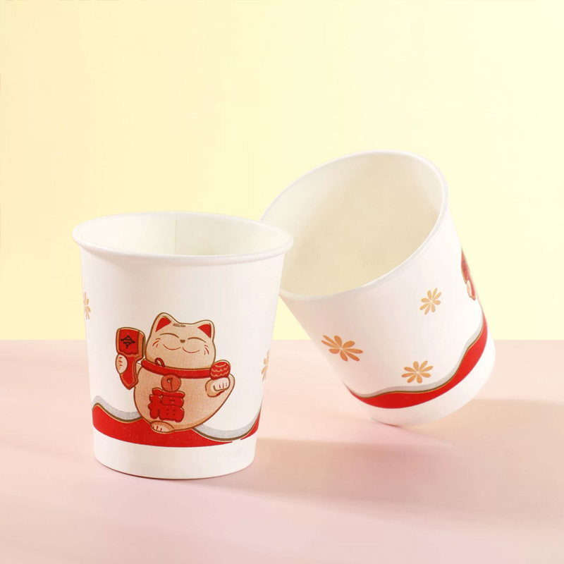 宜洁 一次性杯子家用办公茶水杯婚庆加厚 200ml 50只/包高清大图