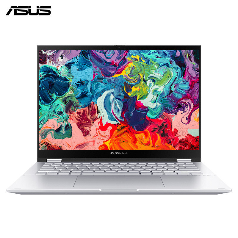 华硕(ASUS) 华硕无畏360 全新12代标压i7 14英寸 高刷触控屏轻薄笔记本电脑 2.8K 90Hz 高闪银 i7-12700H 16G 512G SSD