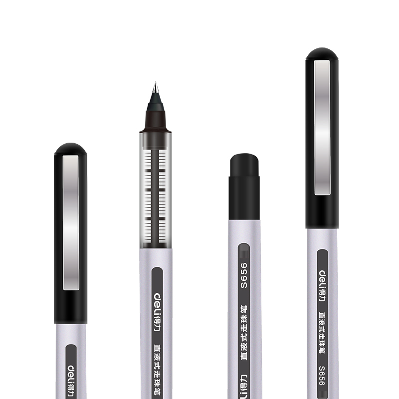 得力S656宝珠笔0.5mm(黑)*12*3盒