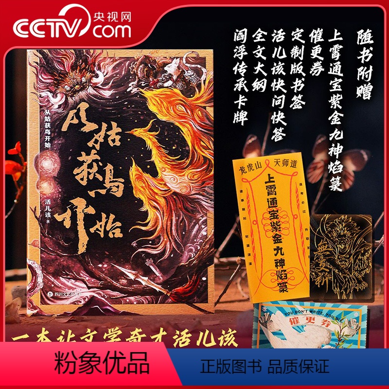 [正版]赠卡牌+大纲+书签+催更券+快问快答+符箓从姑获鸟开始 活儿该 中国武术幻想小说起点中文网网络原创小说书籍 G