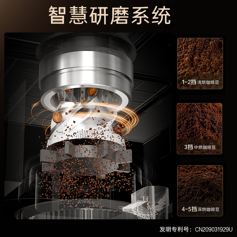 海尔(Haier)卡萨帝意式全自动咖啡机家用/办公19bar泵压研磨一体自动奶泡触控CSCF-EQ301E(G)U1高清大图