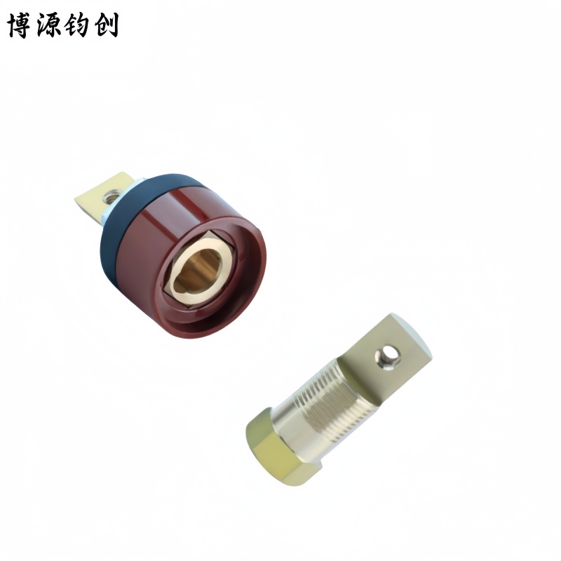 博源钧创 电焊机快速接头 DKJ35-50 55mm 红色插座 个高清大图