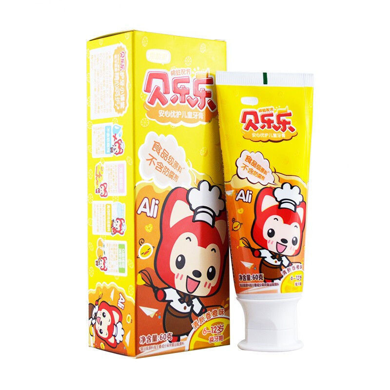 冷酸灵贝乐乐儿童牙膏无氟212岁60g小孩学生香甜果味正品60gkt5