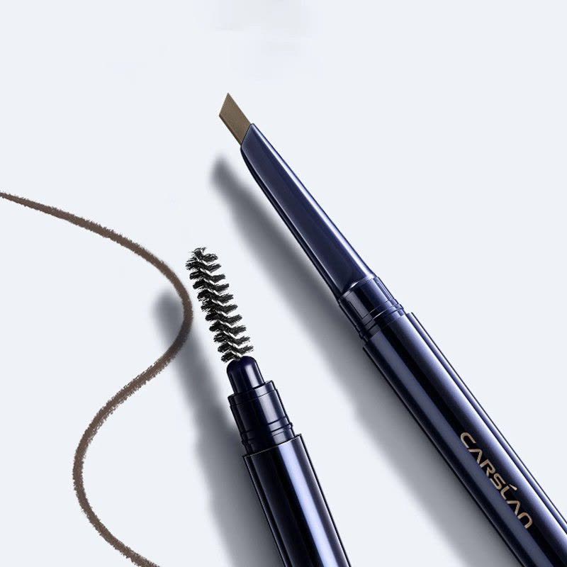 卡姿兰眉笔防水防汗自动眉笔一字眉画眉带眉刷 立体菱形眉笔03自然棕 内附替换芯图片
