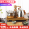 黑色单炉(18*25尺寸) 全自动上水烧水壶电热水壶智能茶炉泡茶专用茶台一体套装电磁茶具