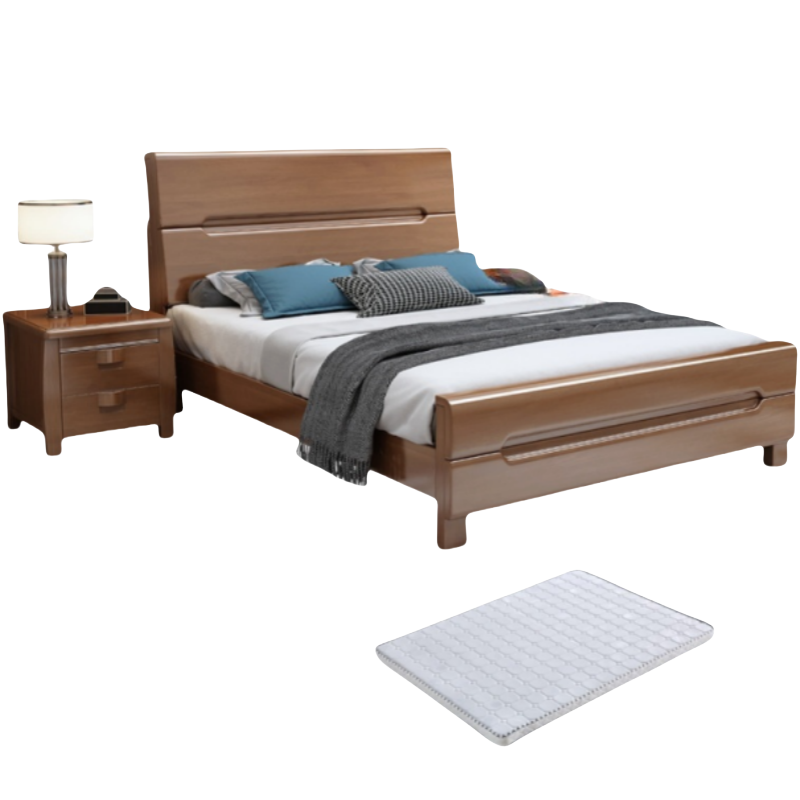 演发 床+1床头柜+1床垫 1.2米 套高清大图