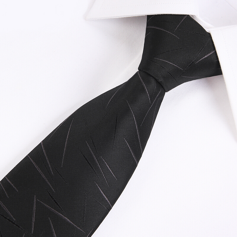 盛世曼尼黑色领带男正装商务职业衬衫西装学生韩时尚休闲上班手打小