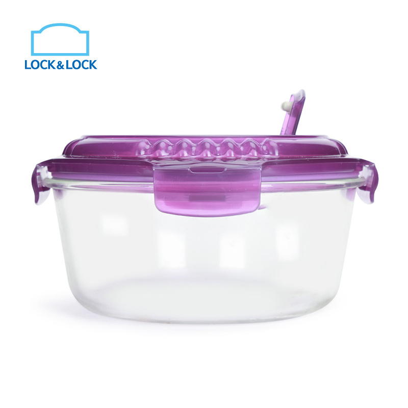 乐扣乐扣(lock&lock) 耐热玻璃保鲜盒 LLG831VOL 650ML高清大图