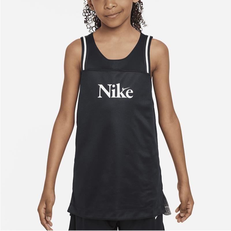NIKE耐克背心运动休闲速干透气双面穿大童篮球上衣FD4010-010 D