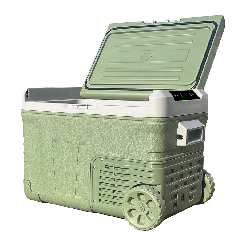 惠康hicon车载冰箱35l冷藏冷冻温度可调车家两用带轮子户外移动冰箱