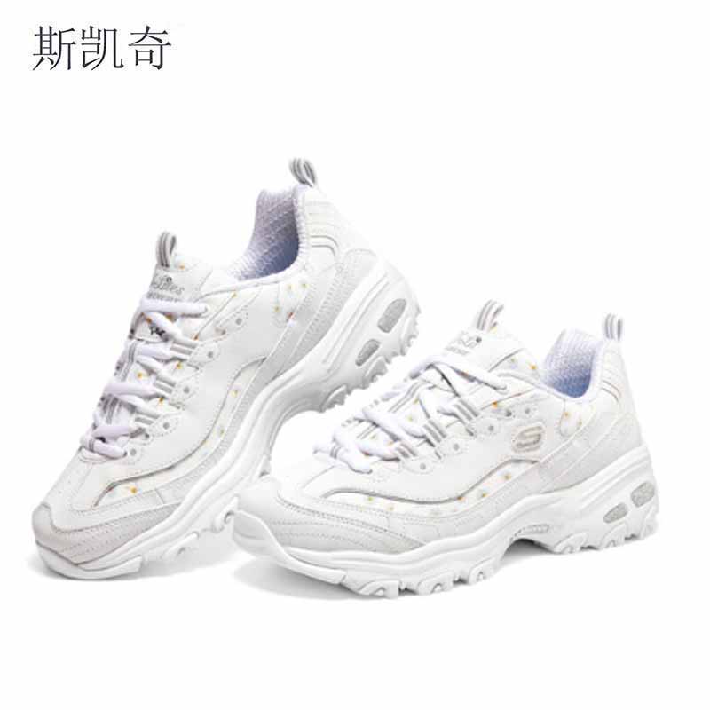 斯凯奇 女春秋耐磨老爹鞋 896180/WHT-8 双高清大图