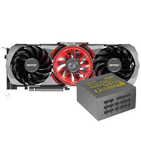 七彩虹iGame GeForce RTX 3080 Advanced OC 10G LHR+鑫谷额定1000W黑金全模组电源显卡套装