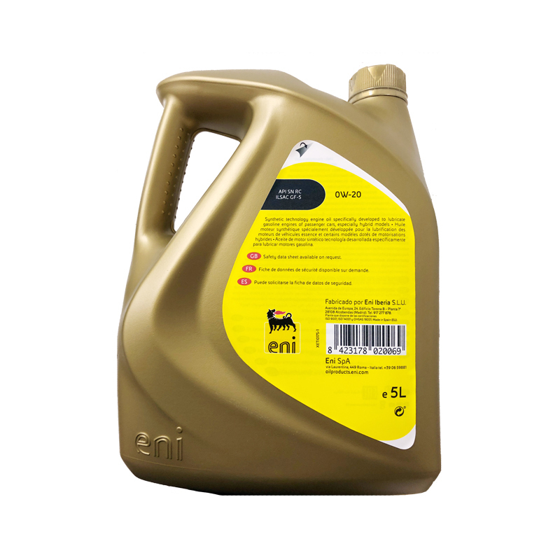 ENI埃尼 欧洲进口 全合成机油I SINT 极越 0W-20 5L