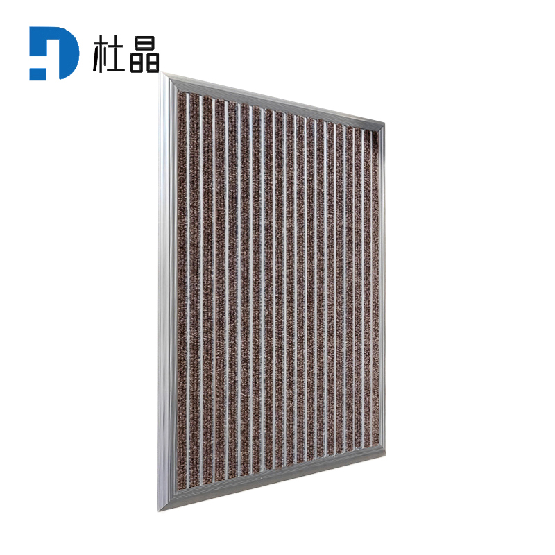 杜晶 DJ-DD-1022 防污防滑静音不位移 平铺式铝合金地板垫 0.6米宽 咖色高清大图