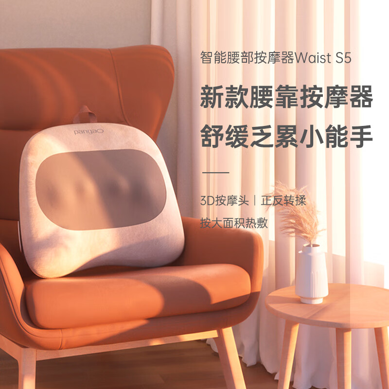 攀高(PANGAO)腰部按摩器按摩腰靠靠垫Waist S5腰背部揉捏办公室按摩生日礼物高清大图