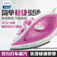飞利浦(Philips) GC1418/02 手持蒸汽不粘底板涂层材质1-3档调节不支持自动断电自动清理水垢电熨斗蒸汽