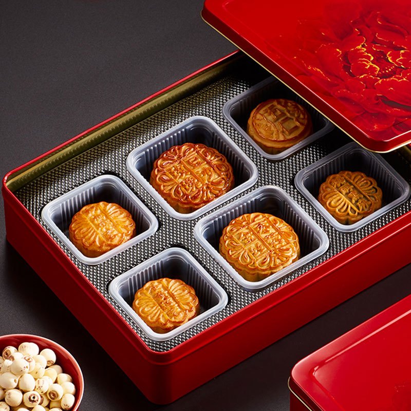 稻香村中秋团圆6味6饼中秋月饼礼盒400g蛋黄莲蓉糕点点心