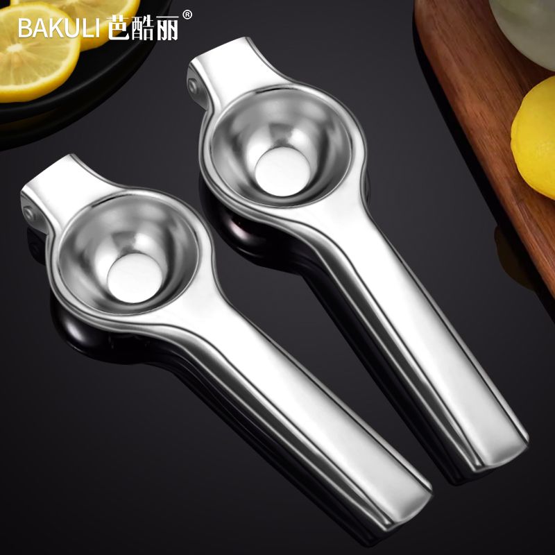 柠檬榨汁器不锈钢榨汁机手动压汁器多功能挤压式压榨机柠檬夹8138高清大图