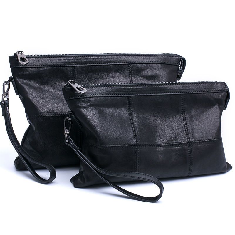 真皮手拿包男软皮男包大容量真皮男士手包羊皮手抓包休闲男式包包