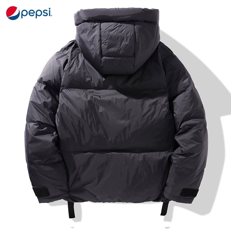 Pepsi/百事 男女同款休闲时尚潮流宽松卫衣羽绒服FZP40A3745 90白鸭绒