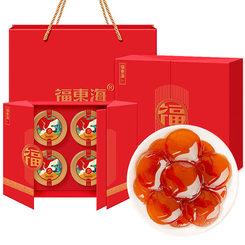 福东海 人参蜜片四拼礼盒 180g/盒(45克*4罐)