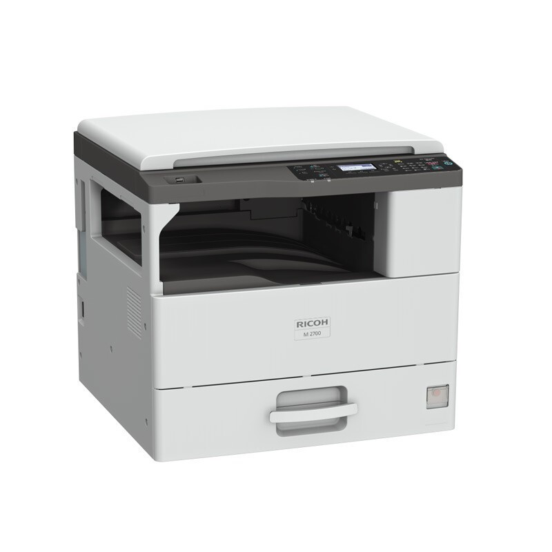 理光(Ricoh) M 2700 A3黑白数码复合机 打印/复印/扫描(标配盖板+单纸盒)