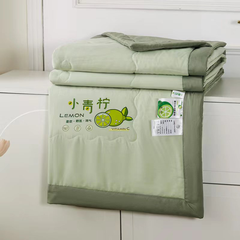唐纳家纺 柔肤水洗棉夏被-小青柠/绿 150*200CM- TN-SQ25025