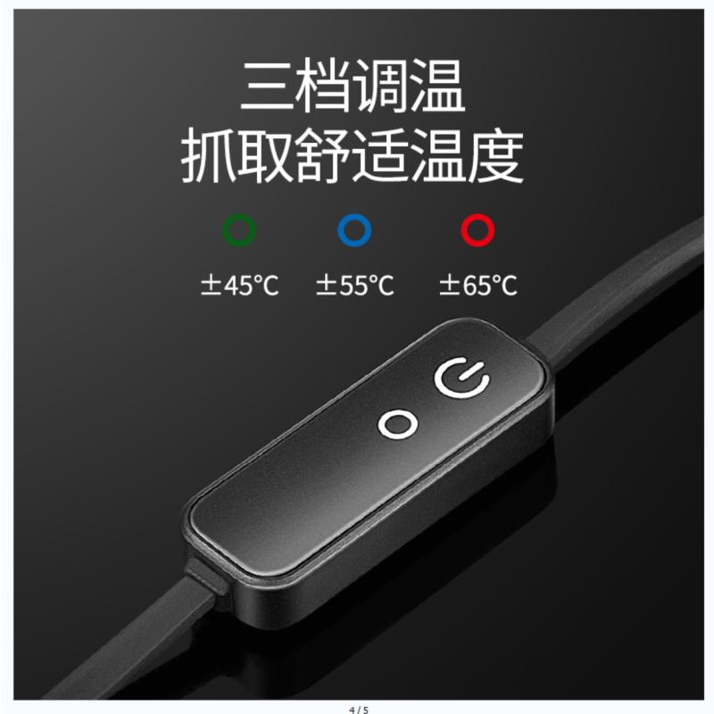 洛邦尚品 智能远红外u型枕 DRM01X 电热按摩便携飞机旅行记忆棉护颈枕 汽车头枕 办公室午睡午休靠枕头 粉色