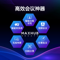 MAXHUB V5 时尚款 75英寸 会议平板 电子白板视频会议【VA75CA+安卓模块+移动支架+无线传屏器+智能笔】