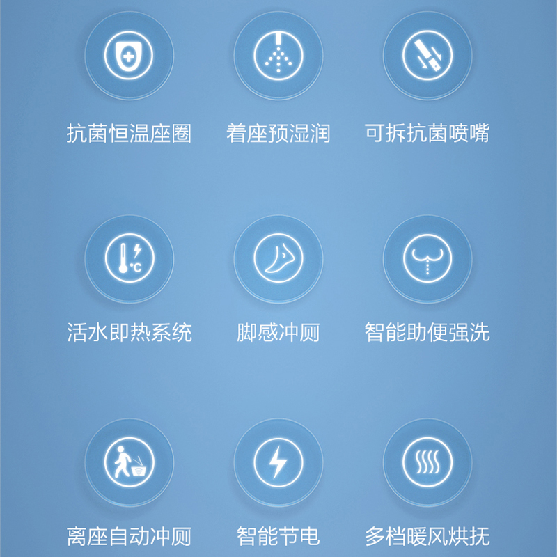 九牧(JOMOO)智能马桶一体式电动全自动一键即热冲洗海漩虹吸式抗菌脉冲强洗坐便器旗舰款ZS398 抗菌座圈-男士脚感小
