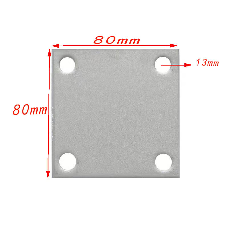 304不锈钢打孔底板 80*80*3mm 13孔