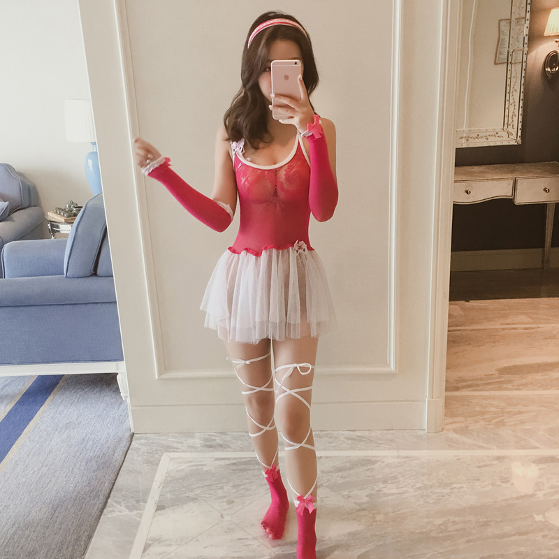 性感透视女仆小胸情趣内衣服裤夜火激情套装学生制服诱惑sm骚用品