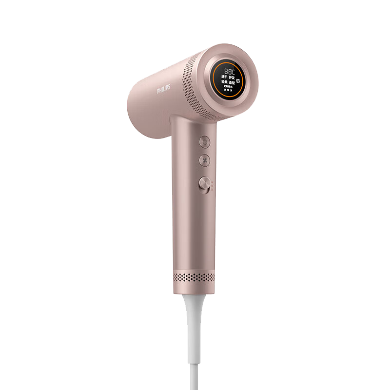 飞利浦(PHILIPS)7系PRO高速护发吹风机鎏金筒负离子水离子呵护家用轻音小巧便携金生日礼物送女友BHD737/05高清大图