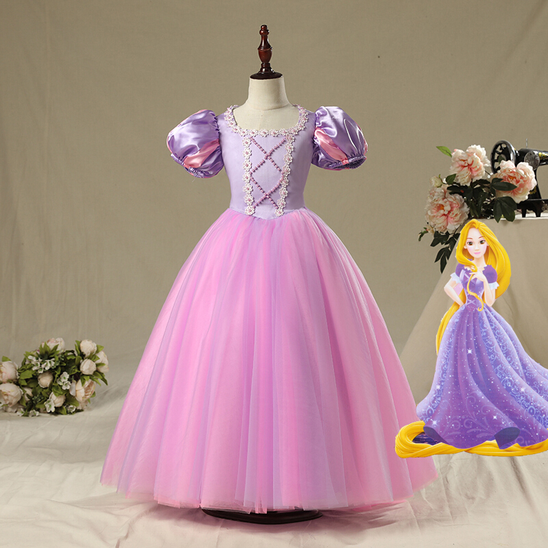 女童裙子公主裙冰雪奇缘长公主蓬蓬裙演出服公主服装