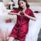 波迷娜(BOMINA)睡衣女夏季短袖可爱冰丝绸套装夏天甜美女士薄款服韩版大码