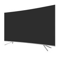 海信（Hisense）HZ55E6AC 55英寸 4K曲面 超薄全面屏 人工智能液晶电视机（银色）
