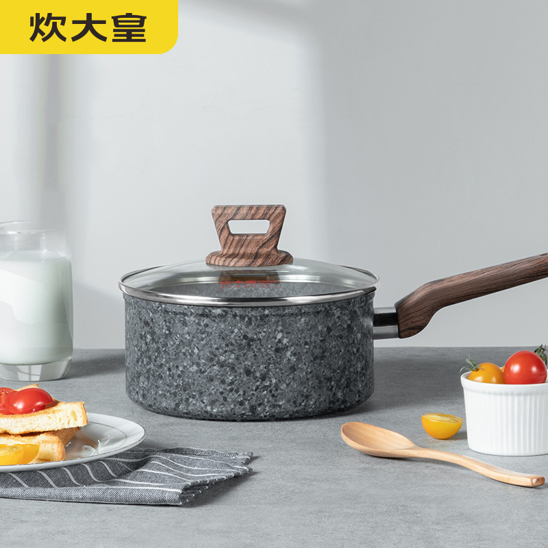 炊大皇大理石纹不粘汤锅18cmNG18LW