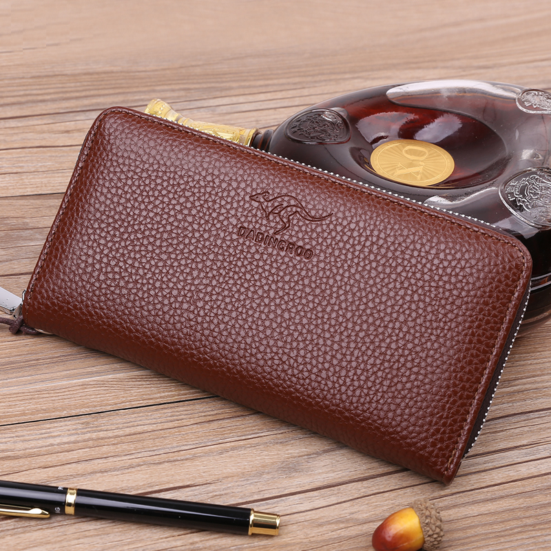 男士钱包长款手包男手拿包手机包男手抓包大容量拉链包男