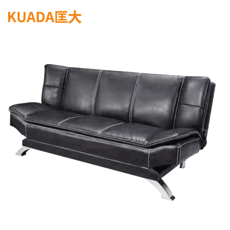 匡大 办公沙发 皮艺沙发 办公室休息沙发 折叠午睡沙发床 牛皮 三人位 KDT798高清大图