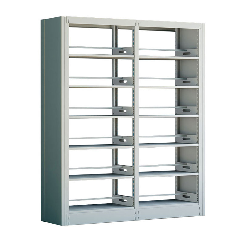 臻远ZY4072612 钢制书架资料架 双面6层一列二组白色 1900*450*2000mm