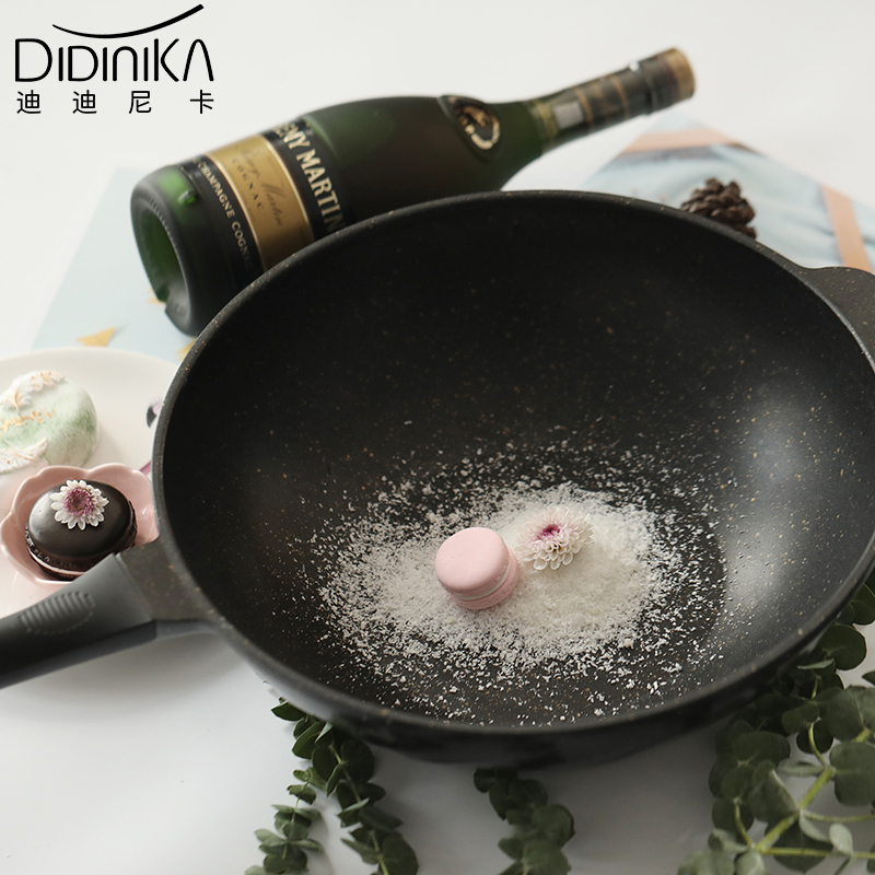 迪迪尼卡(Didinika)32炒锅麦饭石不粘锅家用无烟平底锅24汤锅家用小炖锅套装